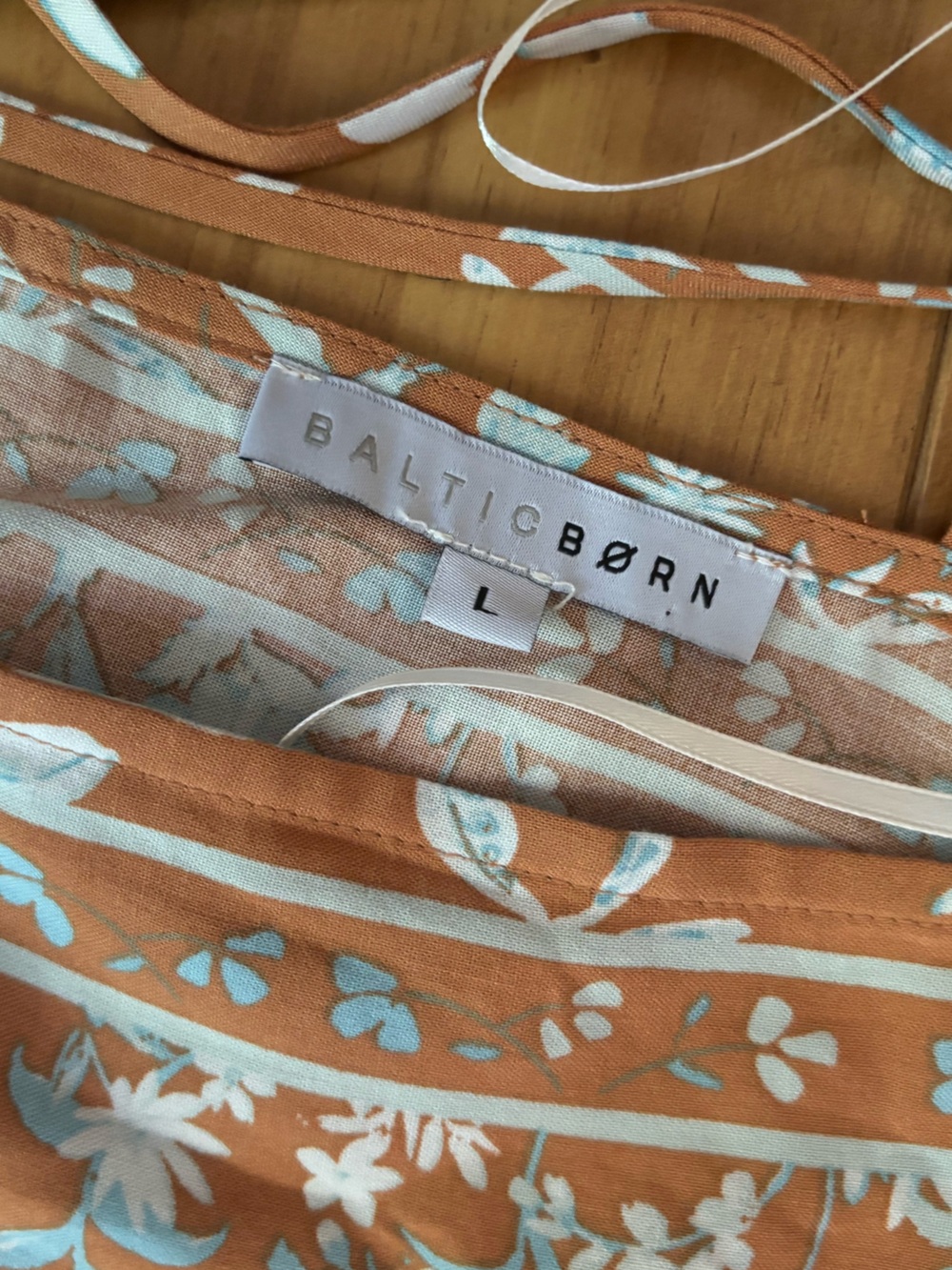 Floral Boho Mini Dress Baltic Born L Cottagecore Coastal Beachey Girlhoodcore - Picture 6 of 11